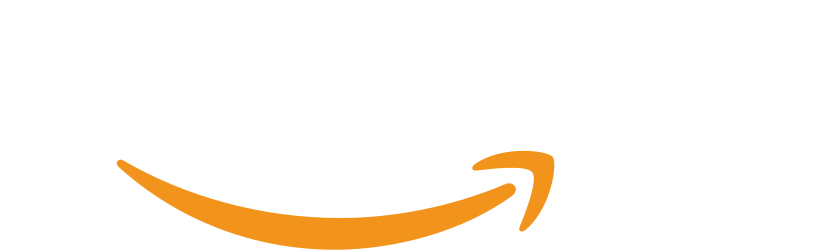 Amazon logo white text